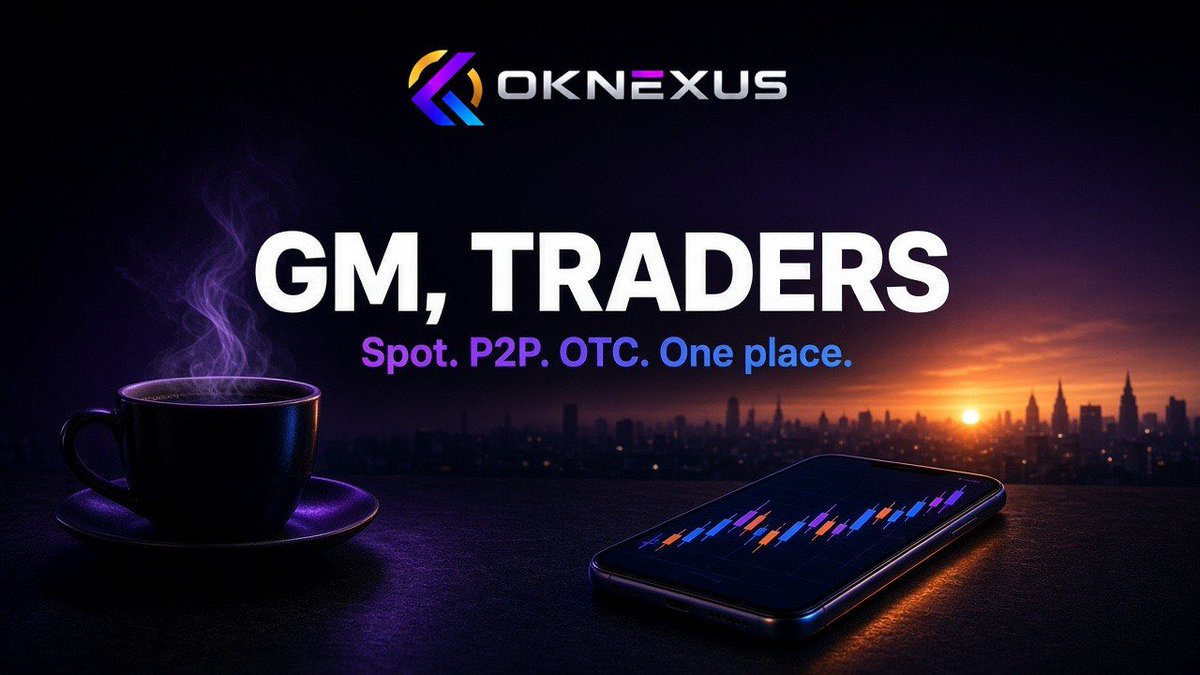 OKNexusExchange's tweet photo. GM traders ☀️☕
Coffee in one hand, charts in the other.
Spot, P2P, and OTC, all in one place with Oknexus.
Quick one: are you a morning trader or a late-night chart watcher? 👇 https://t.co/6JN3E3kw5J
