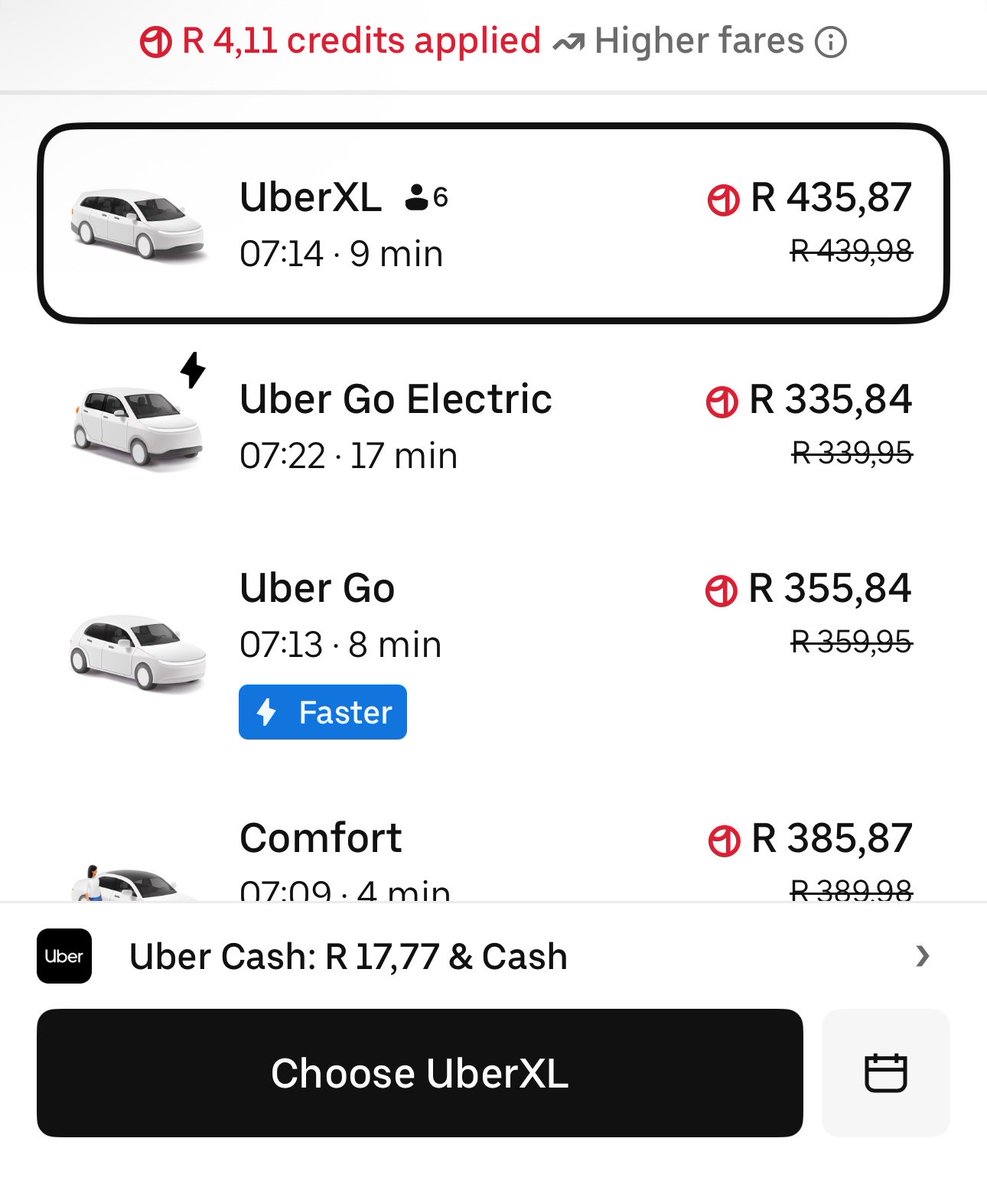 LitSego's tweet photo. A trip that usually costs R85 in the morning and R51 on my way back home. 😂😂😂 https://t.co/fH5hplgx94