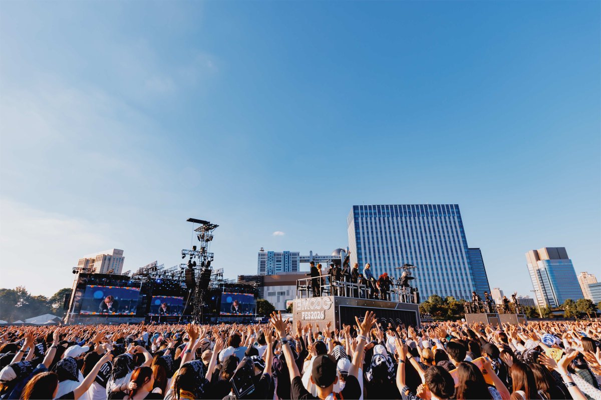 oshiraku's tweet photo. 📍推し楽 ニュース💌

BE:FIRST、MAZZEL、STARGLOWが日替わりでトリ！ サプライズも「BMSG FES'26」3日間で10万人超を動員

詳細はこちら👉https://t.co/sk6GhostkG

#BMSGFES #BMSG https://t.co/KASKr6PhL5