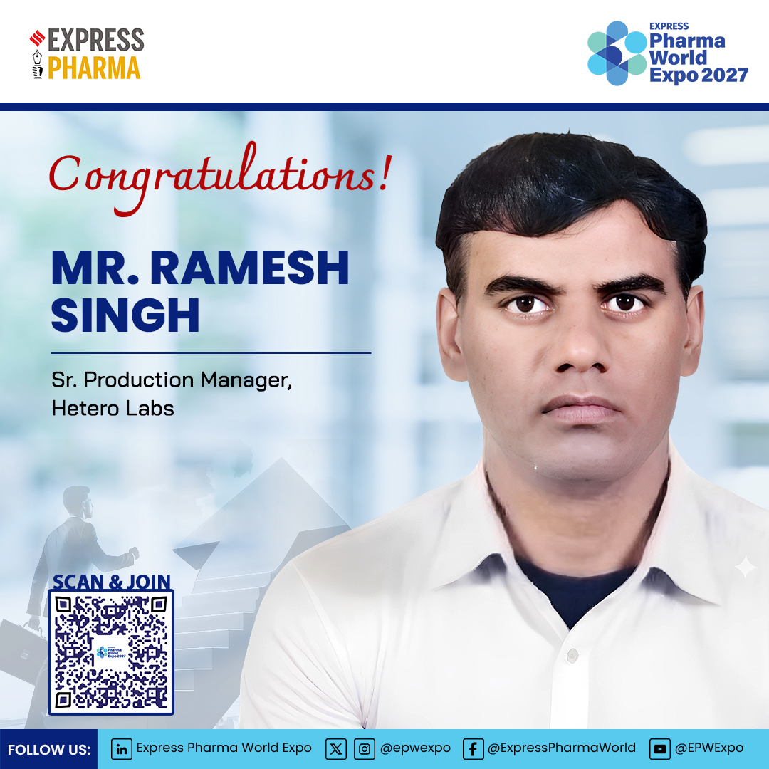 epwexpo's tweet photo. #ExpressPharma congratulates Mr Ramesh Singh on his promotion to Sr. Production Manager at Hetero Labs.

#Leadership #ExecutiveLeadership #CSuite #CareerProgression #FutureLeaders

For partnerships, DM @rbhatkal @ashishrampure 

@ExpPharma https://t.co/Vo9nyUIn1A