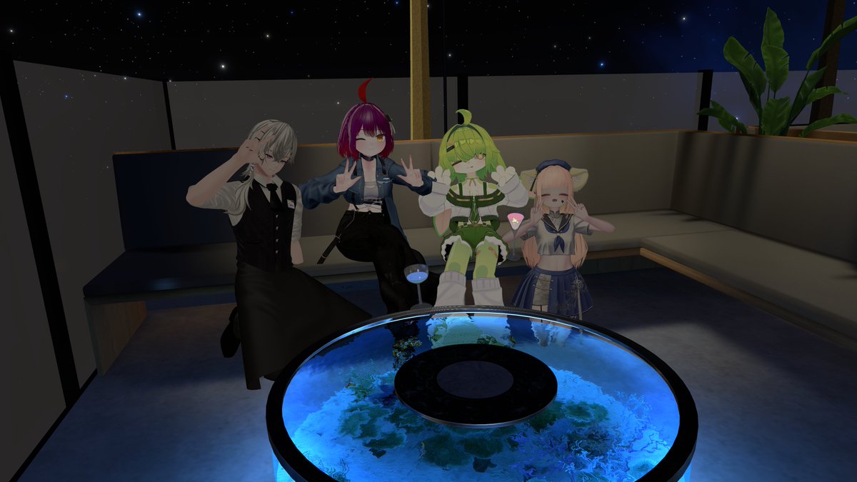 tenpuraneco's tweet photo. 最近やってるときはほとんど行っているイベントのNightcapさんに昨日も行ってきたのだ！
明日も行って楽しんでくるのだ！

#TPP_VRC https://t.co/gEjCc1wGu6