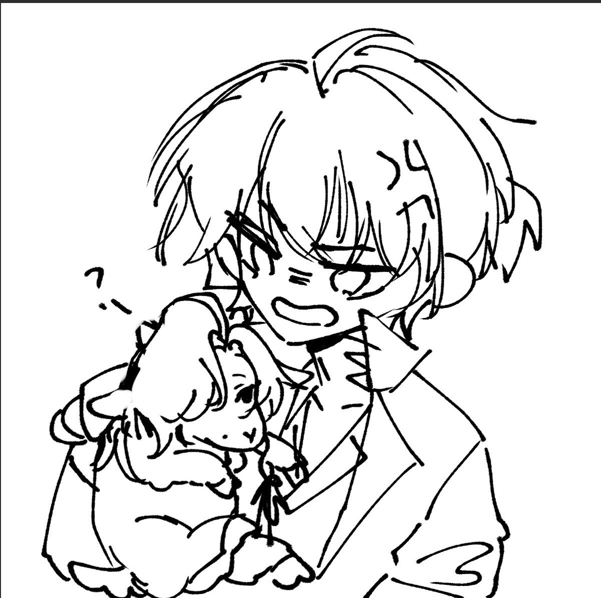 nibabin0o0's tweet photo. 🥀💐 ‖ 動物になったのですか......？

💐 --> 🐑
🥀 --> 🐺 https://t.co/wr69Asmo5z