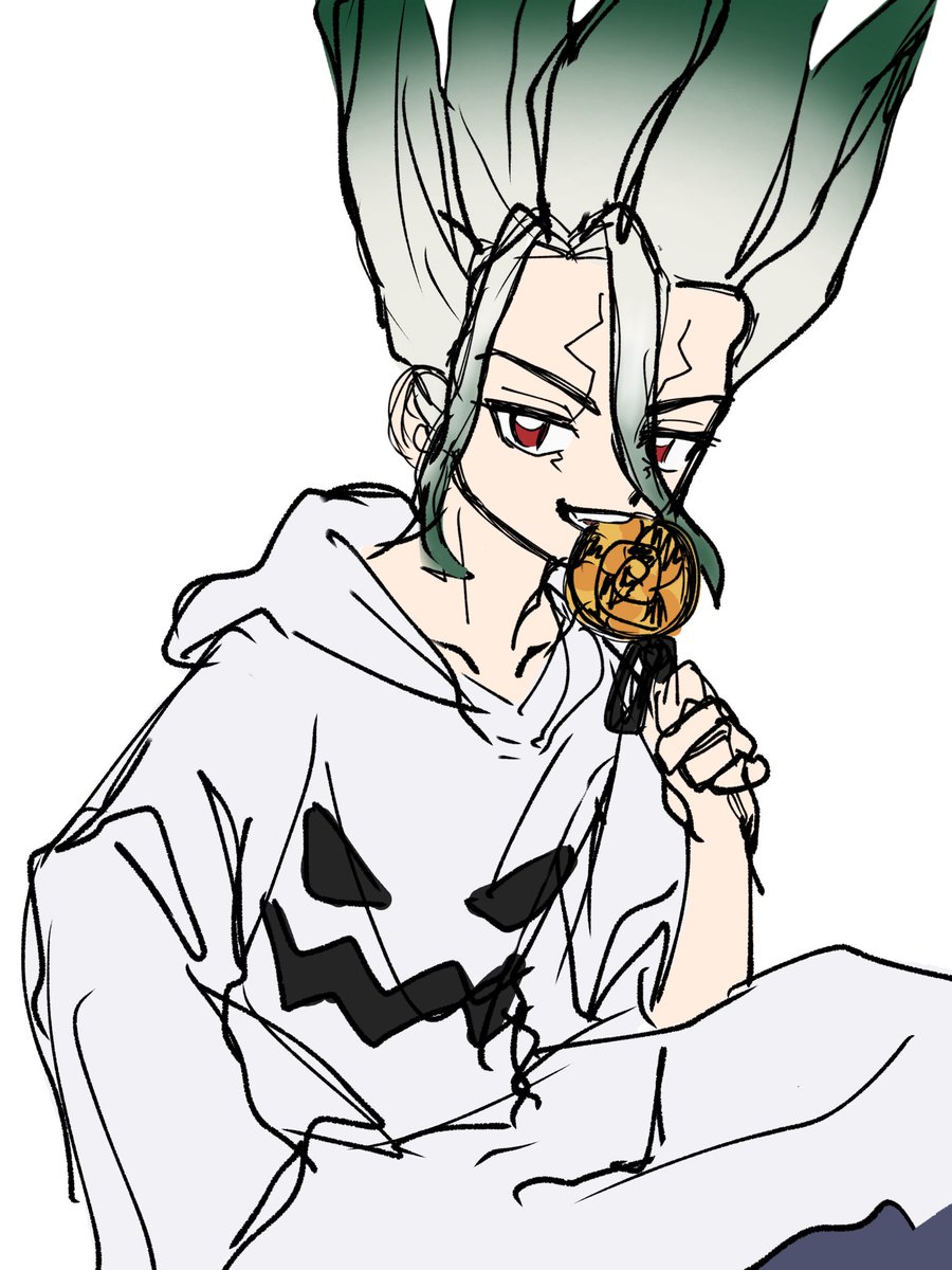 10oshilove0's tweet photo. 千空らくがき https://t.co/GkCHNyJvE0