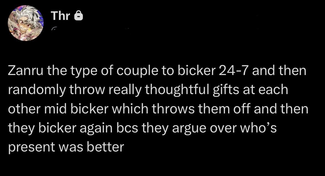 662nonqlz's tweet photo. I have to bring this from my priv bcs this is still how I feel about Zanru https://t.co/0Rgt8ToGQq