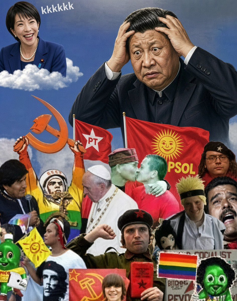 KakarotoOyabun's tweet photo. 🇯🇵ESQUERDOCHATOS🇨🇳

Os esquerdistas brasileiros são tão chatos, mas tão chatos, que conseguiram unir Japoneses e Chineses diante da choradeira generalizada.

Os asiáticos dos países desenvolvidos passaram por fome, guerra, revoluções, regimes autoritários e interferências estrangeiras.

Cada qual superou suas adversidades ao seu modo, mas em comum, os Sul Coreanos, Japoneses e Chineses tem apreço pelo esforço individual, consciência coletiva e desenvolvimento intelectual.

Vocês não tem noção de o quão patético eles acham dessa choradeira generalizada que existe no Brasil. 

A atitude de culpar os outros pela sua própria situação, é muito mal vista no Japão. Imagino que na China e Coreia pensam de forma semelhante.

Ver esquerdista se ferrando é umas das sensações mais satisfatórias que o homem comum pode sentir.