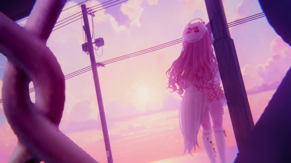 kamiya_vrc's tweet photo. おはよー！🚃 #Kaguya3D https://t.co/wRCwhhL5s6