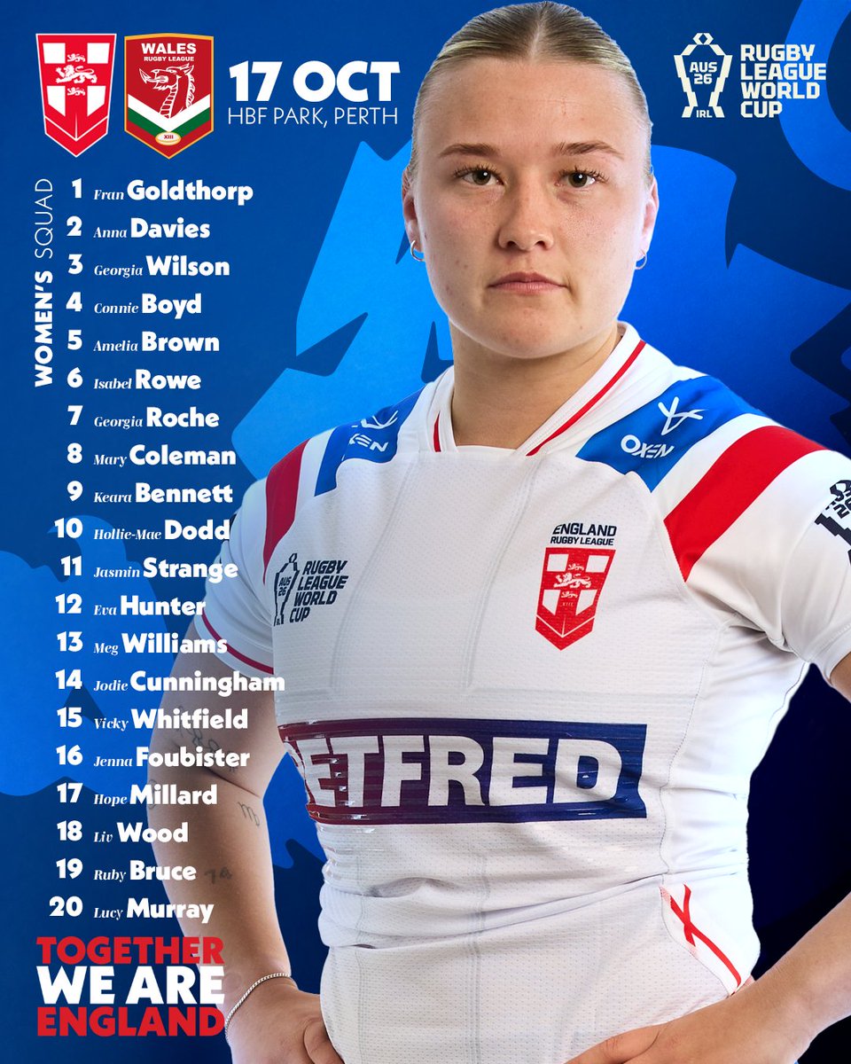 England_RL's tweet photo. Squad list named 😤

#EnglandRL Women will face @WalesRugbyL on Saturday 🙌 https://t.co/bsYhfcRiND