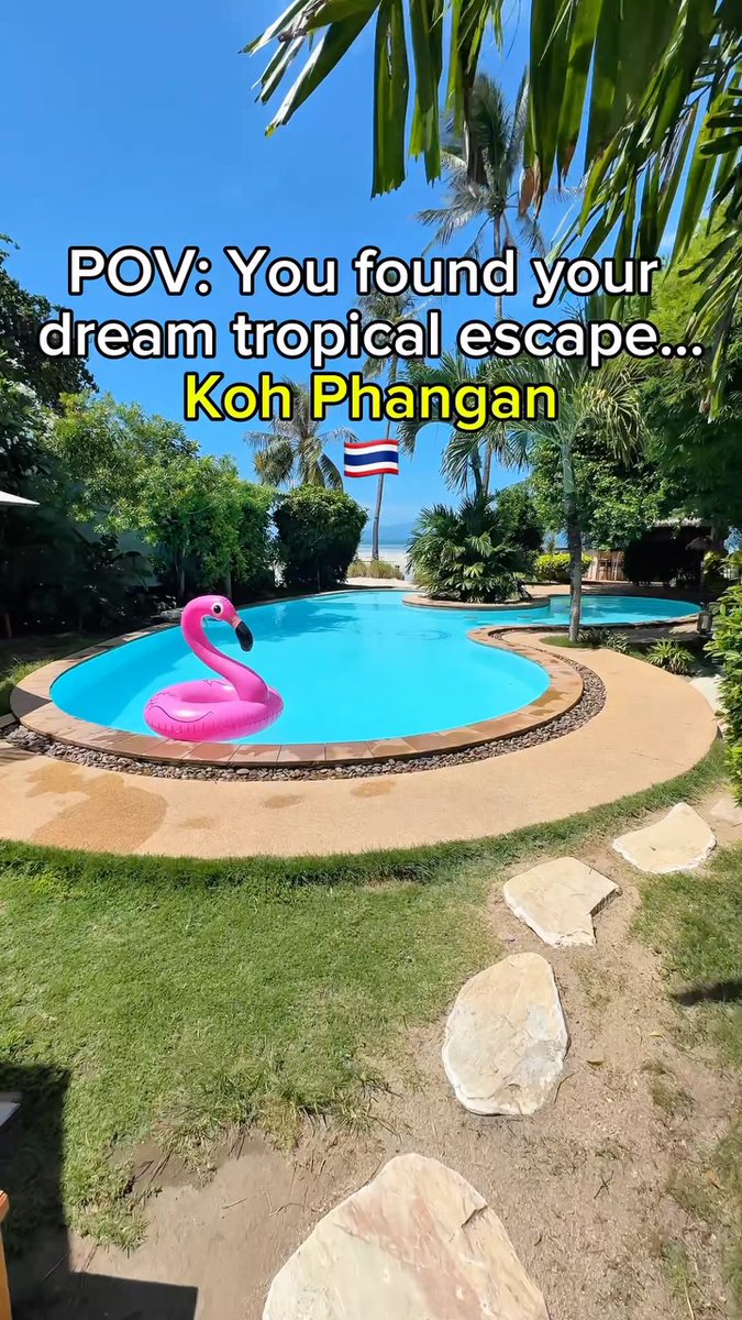 menyno_da_rua's tweet photo. Waking up here was incredible. Jump straight from your room into the pool, then grab a fresh coconut. Clean, comfy rooms, the beach 30 seconds away, and unforgettable sunsets at the beach bar. Phangan Beach Resort. https://t.co/th9yID5wbC