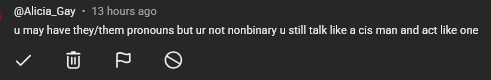 Jberic5's tweet photo. I won't lie, while I've had the losers and transphobes harass and misgender me nonstop for the past couple weeks, this is the first time I've ever been told something this monumentally fucking stupid.
This movie attracts the worst kind of asshole. https://t.co/DTDD30wRHK