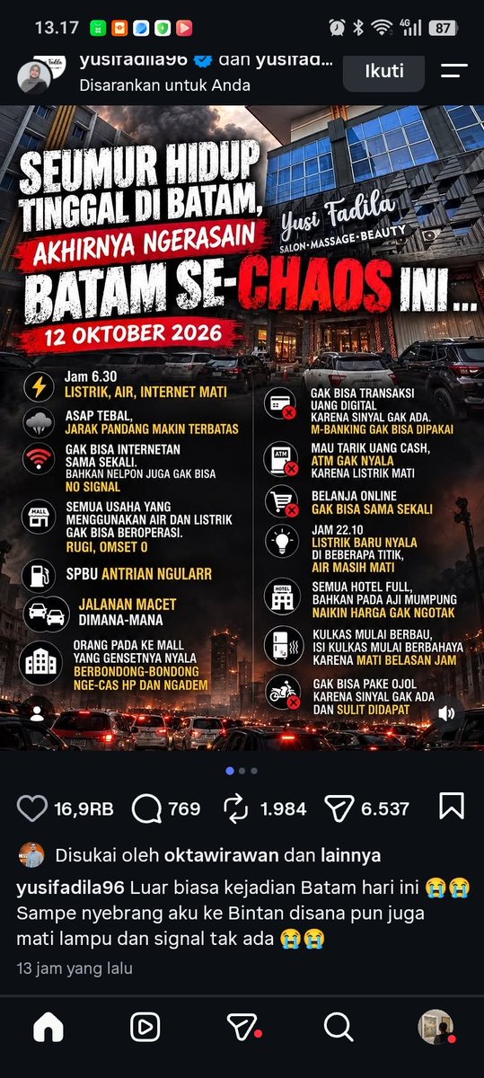 RyouYu_x's tweet photo. Batam chaos🥹 https://t.co/fZZURdOXHF