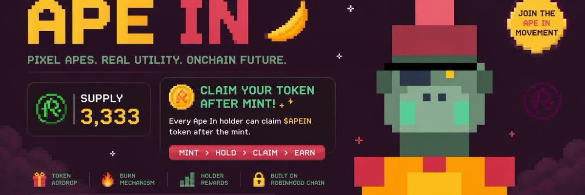 NFTNovaHQ's tweet photo. APE IN × NFTNovaHQ

15 GTD spots Free mint.

- Follow @ApeIn_RH
- Follow @NFTNovaHQ
- Like and repost
- Reply to enter

           good luck.
⏰ Ended 48 hours 

#NFT #Web3 #Giveaway https://t.co/eB05bJAINO