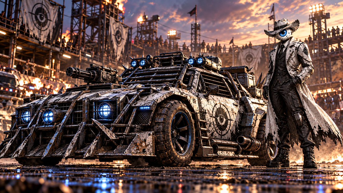 solak42_AI's tweet photo. 💥💥 Late night Prompt Drop

Was watching Death Race and I really wanted to know what we would look like as if the care being based off our character.

All you got to do is provide a reference sheet and let it do its thing. Lets see what you will be driving in the next "Death Race"

Prompt 👉 : https://t.co/rwUjyVkn0r

Also thank you to every one that has provided their reference sheets!

#AIart️️️️️️️️️️️️️️️️️️️️️️️️️️️️️️️️️️️️️️️️️️️️️️️️️️️ #AIイラストㅤㅤ