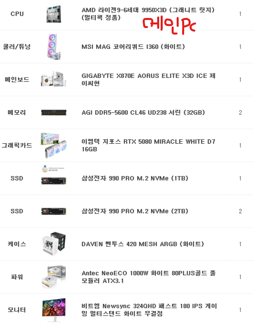 dohwicom's tweet photo. 1100만원대 작업/방송/게임용 화이트 PC (2대분) 출고 사진입니다

※조립비 별도※

메인 PC는 작업/방송/게임, 서브 PC는 방송 송출용 PC로 작업 요청하셨으며 모니터도 화이트 색상으로 맞춤 후 출고 되었습니다

카카오톡 오픈채팅: https://t.co/ZLbG4l3lH1
디스코드: dohwicom https://t.co/umTsiWtFUJ