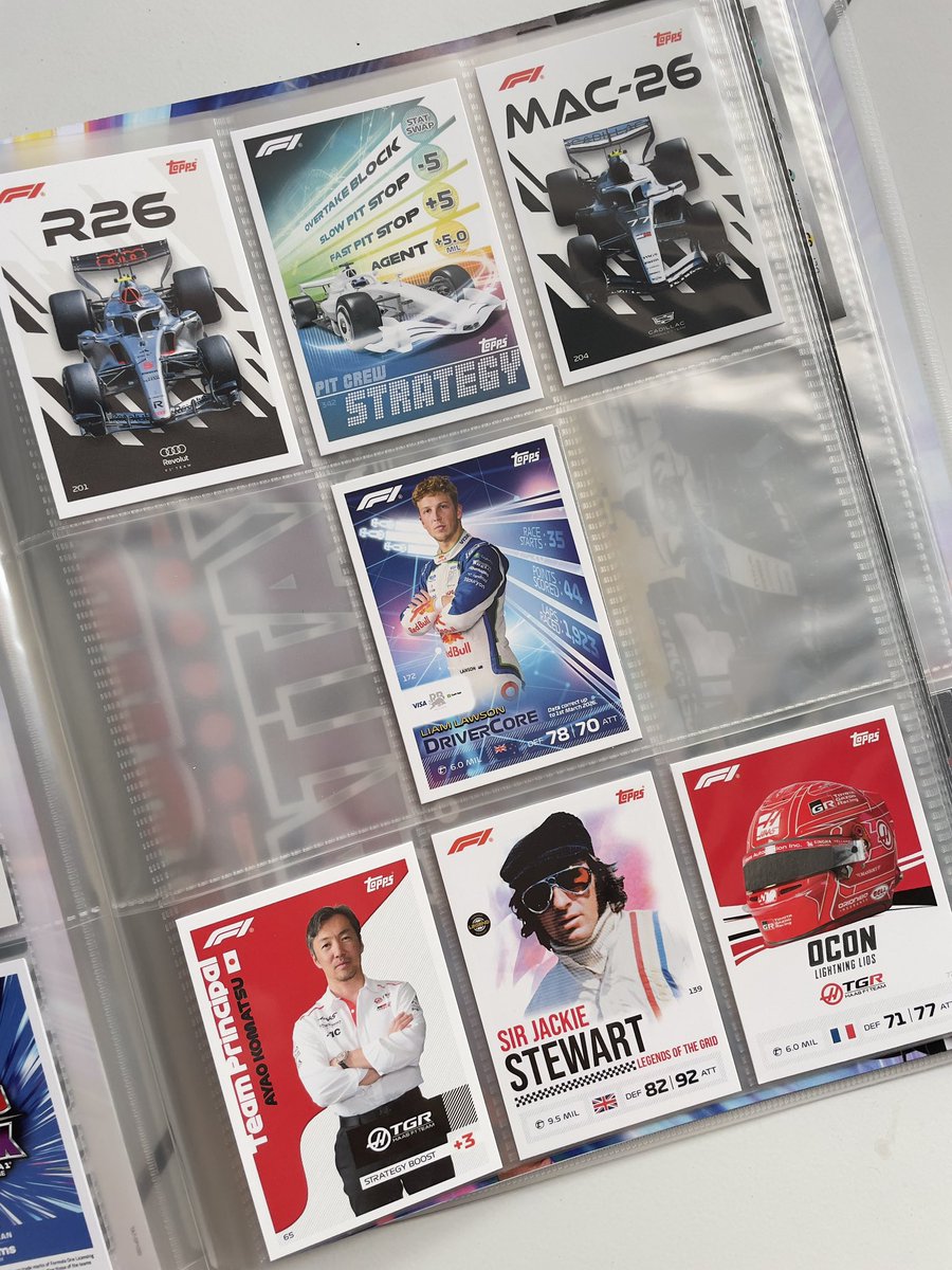 lestappian's tweet photo. my f1 turbo attax 2026 binder tour let's go 🏎️ https://t.co/9rfMnczoAD