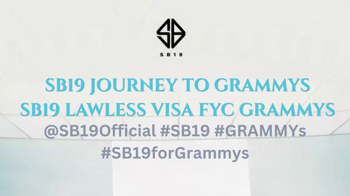 GlobalTrendSB19's tweet photo. Our tags are nowhere to be found again, so bear with us! Let's make sure, we're up there again.

UPDATED TAGS:

SB19 JOURNEY TO GRAMMYS
SB19 LAWLESS VISA FYC GRAMMYS
@SB19Official #SB19 #GRAMMYs
#SB19forGrammys https://t.co/JYypYHogAT