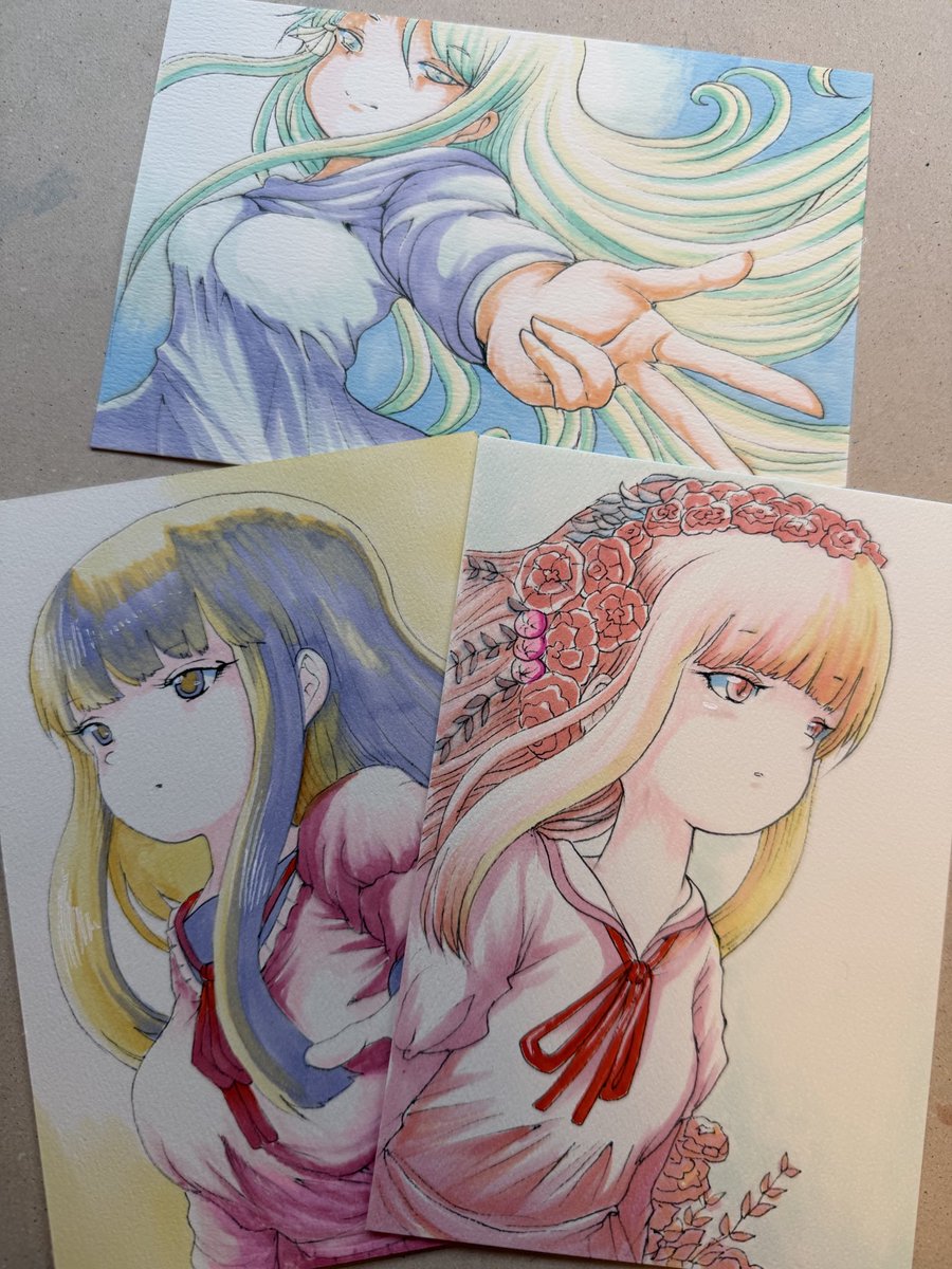 rereibara's tweet photo. ポストカードサイズのイラスト木曜日まで五十枚目指します https://t.co/aG4QdTLsei