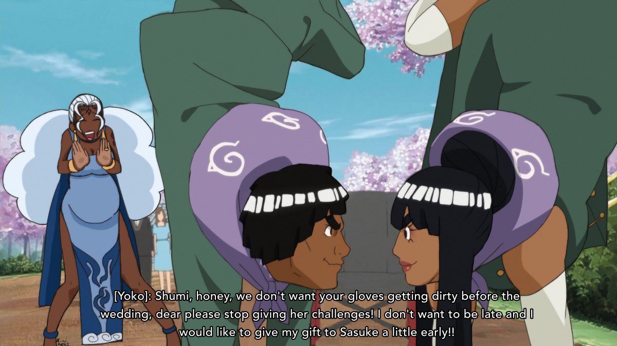 KiwiArts_13's tweet photo. Screencap redraw! Gaiko (yogai?) and Shumi at the wedding :3 (narusasu implied teehee) [Yoko is expecting :3] #ocxcanon #mightgai #rocklee #narutooc (Tenten IS there js not in this scene :3) https://t.co/97O8KsWR5n