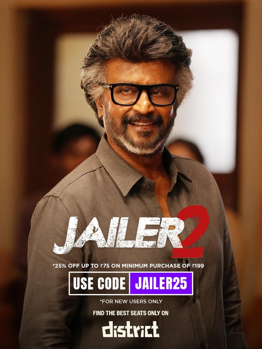 MilagroMovies's tweet photo. Giveaway Alert – #Jailer2 🔥

✅ Must Follow @MilagroMovies

🔁 Retweet &amp; Comment Your Location 📍

🎟️ Book your tickets for #Jailer2 on the District App! 💜

@district_india @District_SS

📍 Open to all areas! https://t.co/qwLfDsmuKW