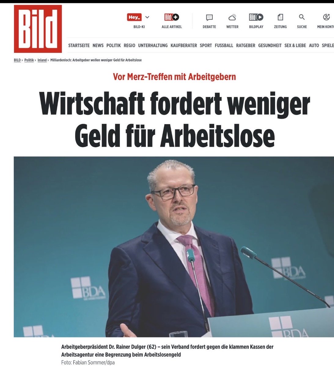 I_Recker's tweet photo. Scheint so, als ob es bei der #Wirtschaft mehr Bildung braucht.
Denn, das Arbeitslosengeld I ist keine Sozialleistung, sondern eine Versicherungsleistung (Entgeltersatzleistung) aus der gesetzlichen Arbeitslosenversicherung. https://t.co/od8WoRipeL
