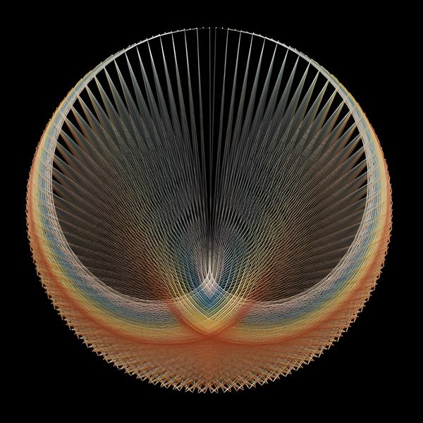 MeditateColor's tweet photo. John Eichinger, Curve of Developing Consciousness #1. Date unknown.
Polyester thread. https://t.co/W7Nz7sW3yx