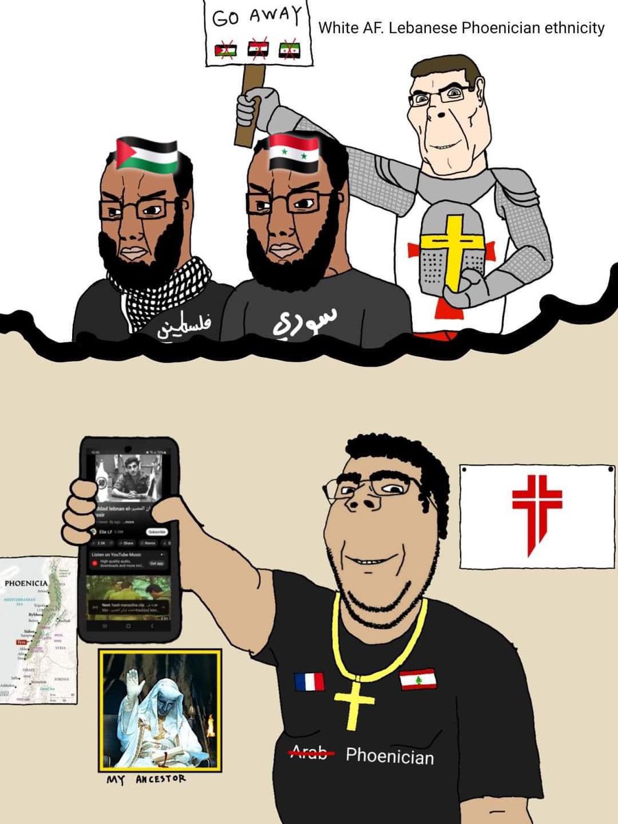 MeeraNaam90's tweet photo. @JariDaRealist Ahh a fellow SandKnigr r*pe product of the Arabian conquest of the Levantine! LMFAOO 😂🤣😂

You lost your white card when you all started speaking Arabic 😂 https://t.co/vFUF75SLmK
