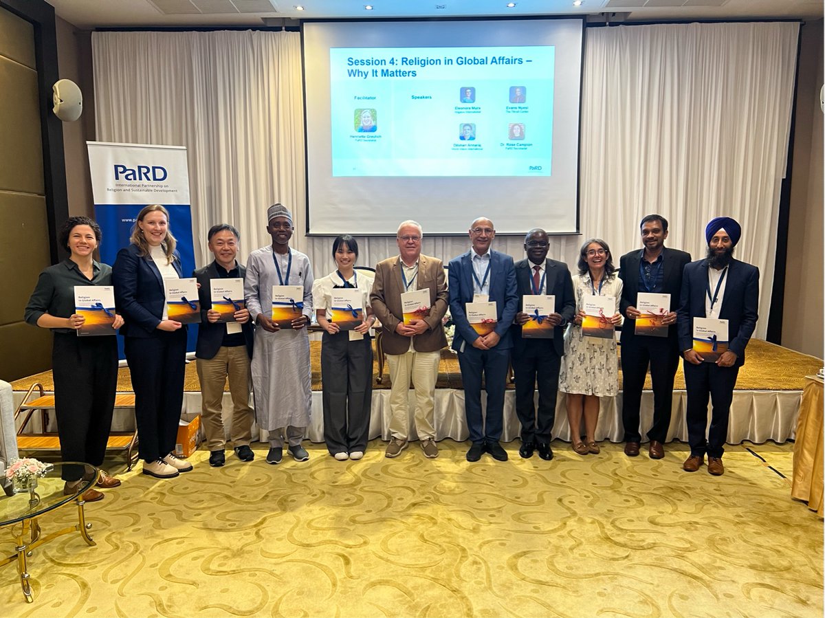 PaRDSecretariat's tweet photo. Thank you to the contributors of our brochure, which highlights the impact of religious actors in global affairs and of #PaRD! At the GAM, representatives of many PaRD members shared their projects and highlighted the impact of PaRD in bringing them together. #FaithAndDevelopment https://t.co/YNdEh6K51Q