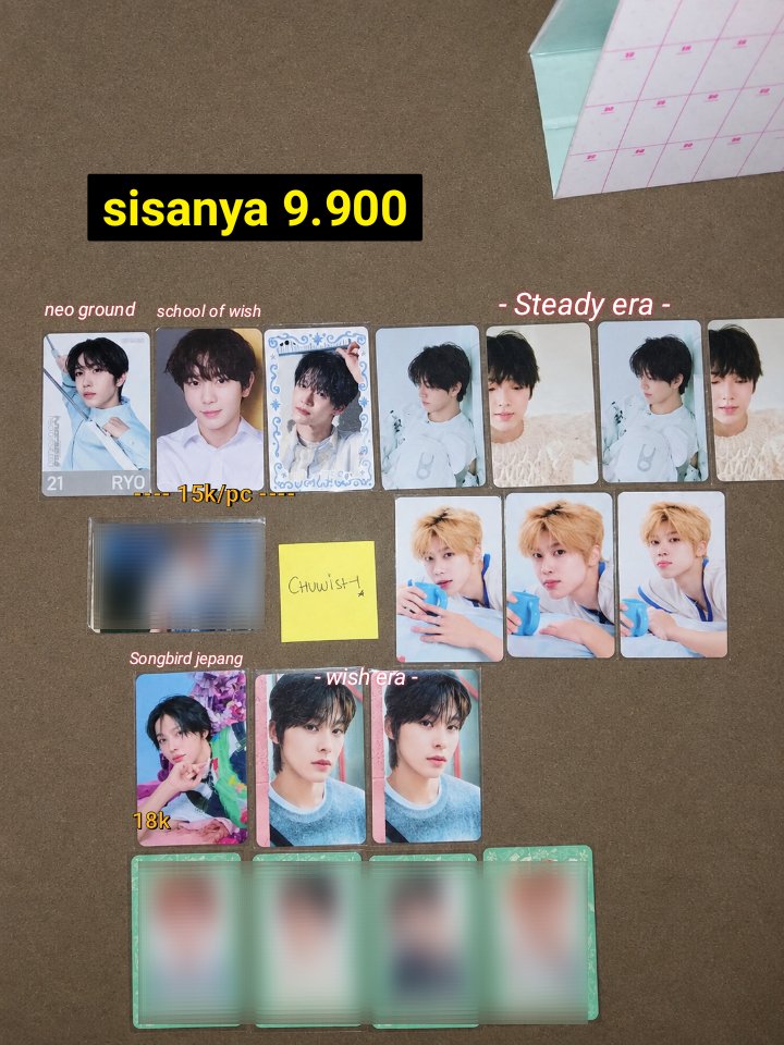 bubblenyanggi's tweet photo. WTS NCT WISH
Ready INA
☑️ Minimal Beli 50k
☑️ For serious buyer

-
Want to sell jual nctwish dream 127 wayv poster postcard photocard SG26 poppop color songbird steady Ode to love wishlist Yushi Riku Sion jaehee Ryo Sakuya kpop #nctwish #neosell #wishsell https://t.co/w7CFmsVqVP