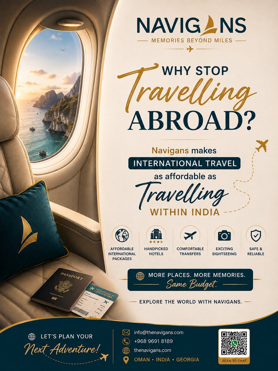 vivianithafonse's tweet photo. Why should international travel feel out of reach? With Navigans, explore more for your budget with handpicked stays, comfortable transfers, exciting sightseeing and curated packages. Your passport deserves more stamps. Where are we taking you next? https://t.co/sT9xyAQqEm
