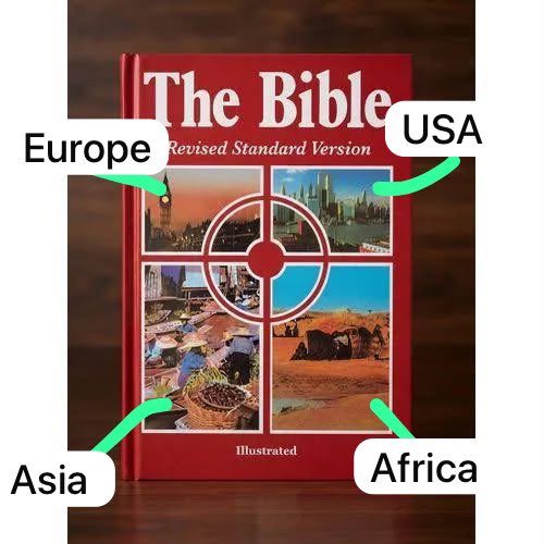 nnamdiobiii's tweet photo. Everything was a tool in the hands of colonizers.

They printed it in millions and sent it to schools.

Epistemically warfare at its peak.

Your love for America and your desire to travel while hating Africa was done by such mental manipulation.

The Bible is supposed to be a good book but that’s not their business.

They did what they had to do to make sure you saw them as superior.

The colonizer does not do anything just because. They plan and organise especially when it comes to controlling the mind of people.

Many children grew up with the desire to leave and still don’t know why.

Psychological warfare is one of the greatest tools of imperialist and it’s everywhere