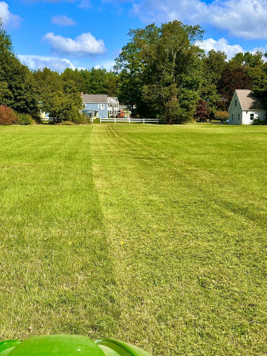 santurzi's tweet photo. When we first got married, I cooked and Alan mowed. Now Alan cooks and I mow. Turns out, he’s the better cook and I’m the better mower. https://t.co/SQuhvoWQHF