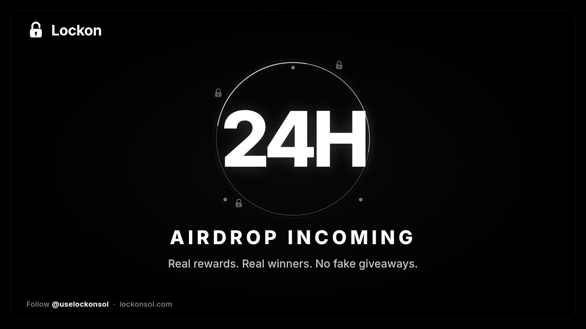 uselockonsol's tweet photo. 🎁Airdrop campaign starts within 24 hours. 🔒

✅Real rewards. Real winners. No fake giveaways, ever.

👉Get ready:

Follow @uselockonsol
Turn on notifications 🔔
Early ones get rewarded first.

https://t.co/uVNJLa30gc https://t.co/ivi3qnL7Ke