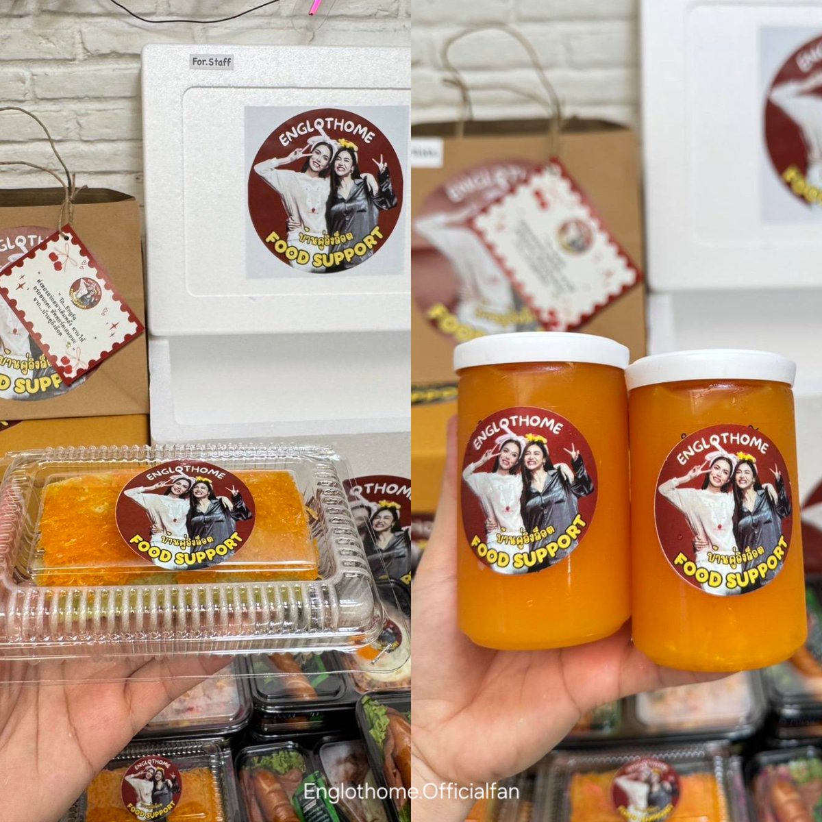 Englothome's tweet photo. ทาง #บ้านคู่อิงล็อต ได้ส่ง Food Support ให้ “อิงฟ้า วราหะ” และทีมงานวันปิดกองถ่ายภาพยนตร์ Lady Bee ทานให้อร่อยนะคะ 💘✨

- American fired rice 
- Foi tong cake  
- น้ำส้มคั้น

#LadyBee 
#อิงฟ้ามหาชน #EngfaWaraha ​
#อิงล็อต #englot​ #บ้านคู่อิงล็อต  
@EWaraha https://t.co/G2KJFU49O1