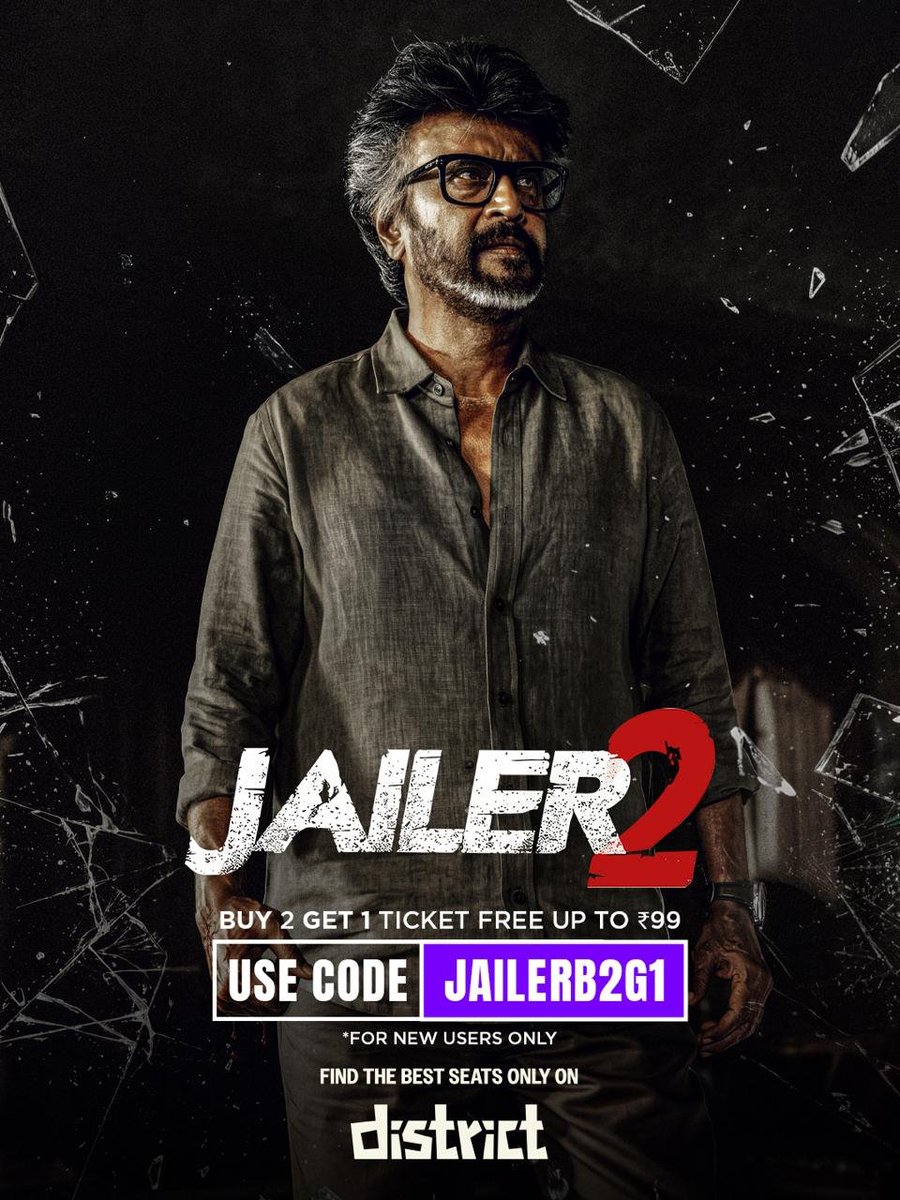 LetsXOtt's tweet photo. #Jailer2 TICKETS GIVEAWAY 

Rules ...

- Comment your City 
- must Be our Follower 

@District_SS @rajinikanth https://t.co/J59yAGoeSi