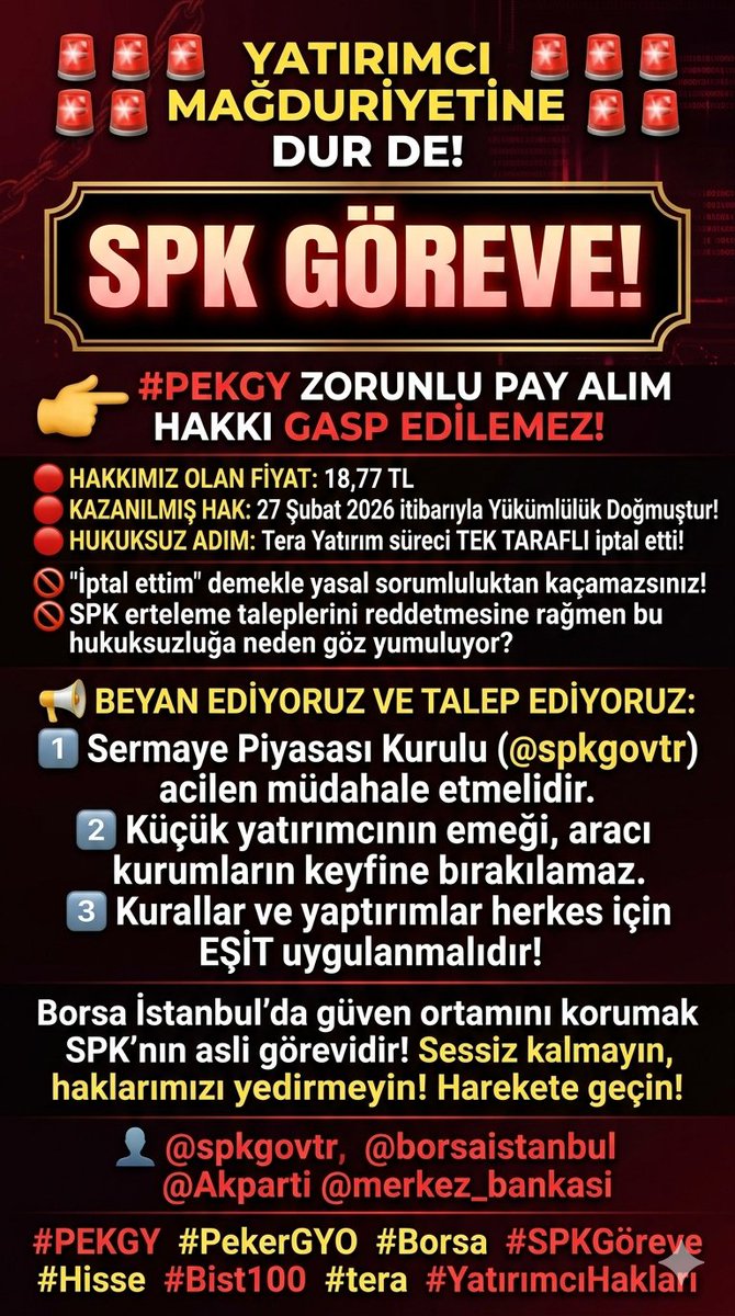 OZTURKYLM's tweet photo. @spkgovtr DURMAK YOK ZORUNLU ÇAĞRIYA DEVAM!! HAKKIMIZI İSTİYORUZ!! #PekgyÇağrıyıOnayla https://t.co/XzaG64jNcQ