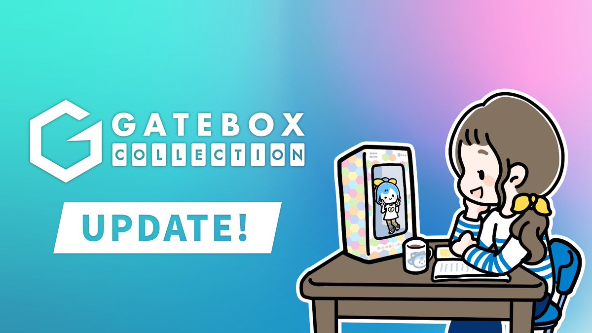 gatebox's tweet photo. デジタルフィギュアアプリ「Gatebox Collection」をアップデートしました📲
プリセットのエモートと背景の追加を行っています！
キャラクターやその日の気分に合わせてご活用ください✨
https://t.co/zxV6fyovOO https://t.co/b2h29AGVL2