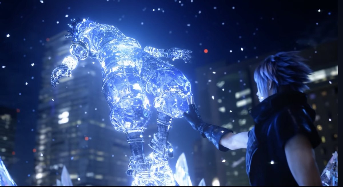 noavsnow3's tweet photo. I really would love to see the fabula nova crystallis lore return in kingdom hearts 4. Just I don’t see how Nomura would implement the gods from the lore into kh lore. Tho with Yozora putting Sora into crystal stasis it shows Nomura has not let go of this lore and its mysterious https://t.co/T3doDDjQgn