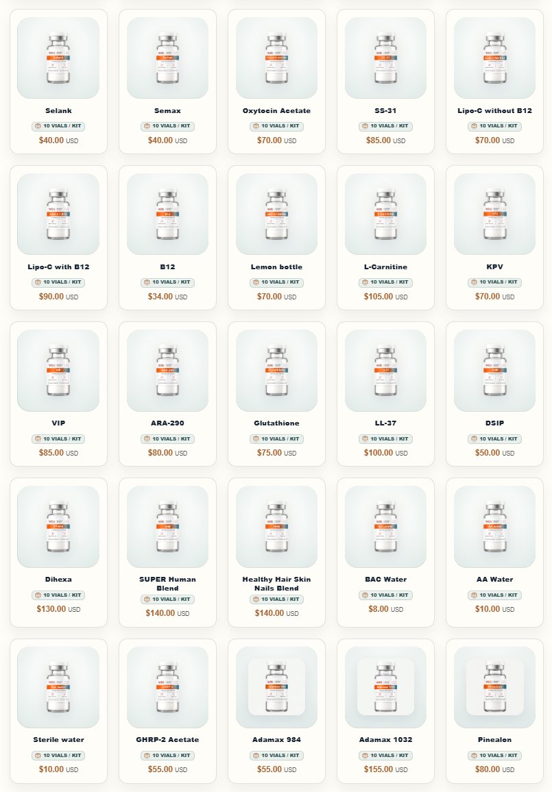 Jessewbspep's tweet photo. October price list is out — most products are down from last month. 📉
Lower prices, same specs, same documentation.

✅ 1 kit = 10 vials
✅ Tiered pricing — 1 kit to 100+
✅ COA with every batch
✅ US & Canada warehouses, 3–6 days delivery
✅ Global shipping
✅ Custom specifications available
 
Full list on our website :https://t.co/1vdvhomFa3
#Peptides #PeptideWholesale #PeptideManufacturer #Distributor #Tirzepatide #Melanotan #Selank #Retatrutide #BPC