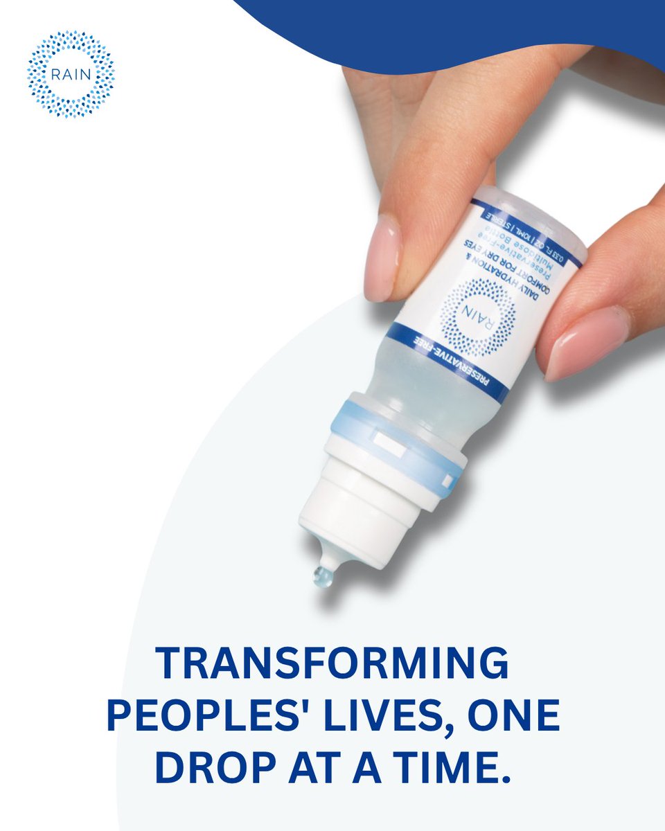 RainEyeDrops's tweet photo. Transforming people's lives, one drop at a time. 💧💙

Give your eyes a little extra care with RAIN Preservative-Free Eye Drops. Because everyday eye care matters. 👀

#RAIN #EyeCare #EyeHealth #PreservativeFree https://t.co/EPaveqgOBi