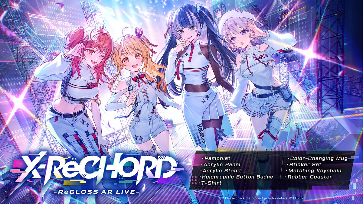 hololive_Id's tweet photo. /／
Merch #ReGLOSS_ARLIVE "X-ReCHORD" segera hadir❗
\＼

Ayo buat setup monitor kalian makin menarik dengan berbagai merch spesial ini! ✨

⏰Periode Penjualan⏰
Mulai Jumat, 16 Oktober pukul 18:30 JST / 16:30 WIB

Catat tanggalnya! Jangan sampai kelewatan, ya! 👀

🔽Merch🔽
https://t.co/ABiKDsQfMW
*Merch diperkirakan tiba sebelum hari konser jika pre-order dilakukan paling lambat 9 November.

#ReGLOSS