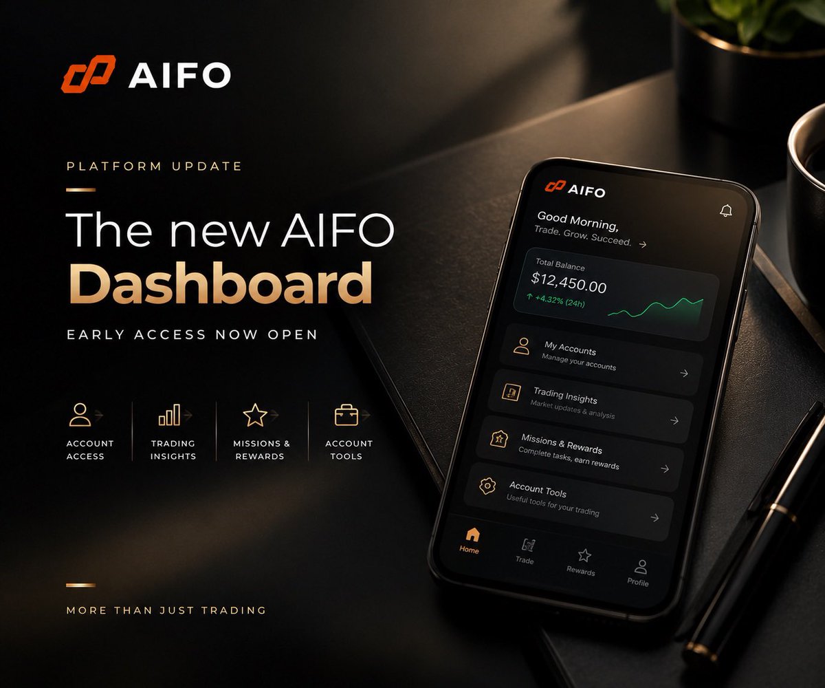 Queen_Debbee's tweet photo. A trading platform should do more than give you access to an account. The experience around it matters too.

@AifoFunding has opened Early Access to its new dashboard, built in-house to bring account access, trading insights, missions, rewards and account tools into one connected environment.

Eligible participants may also unlock vouchers and selected free challenge accounts up to $25K.

This is a step toward making the trader journey more connected and easier to navigate.

Explore the update: https://t.co/vFazNoY5LV
#AIFO