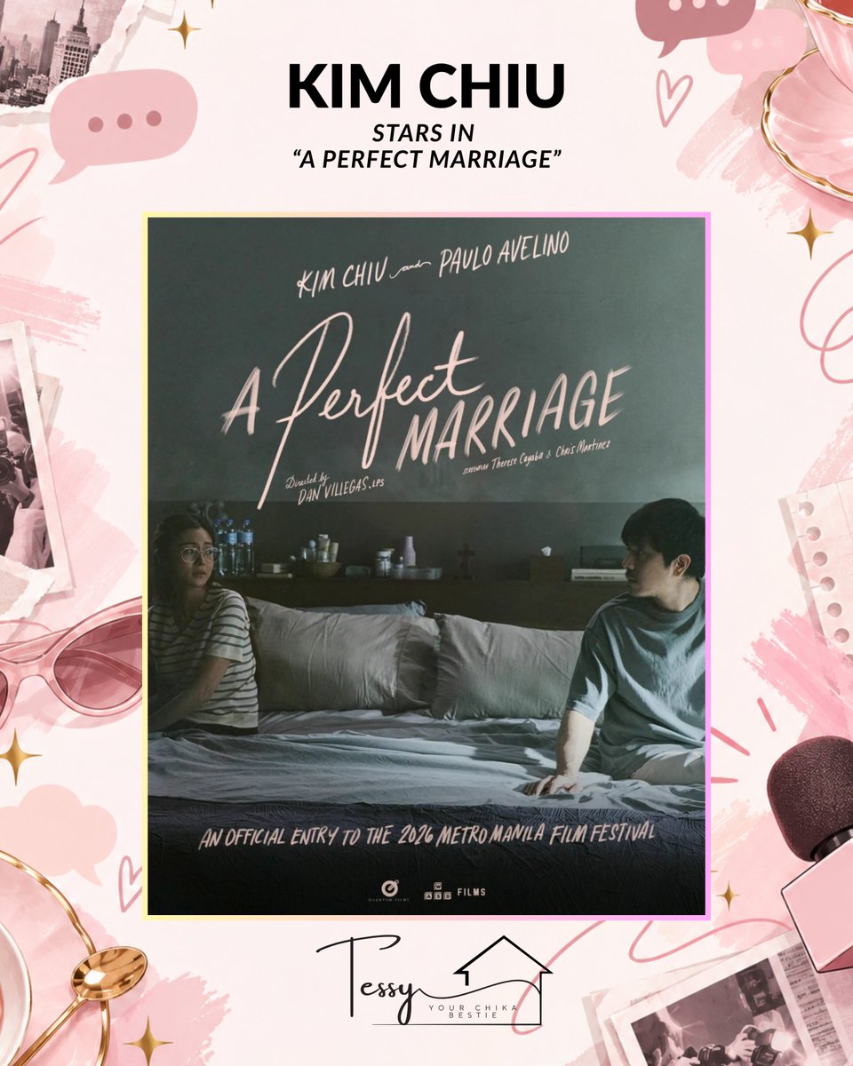 CollabS12PBB's tweet photo. [PBB Big Winner]

MMFF bound! 🎬✨

PBB Big Winner Kim Chiu is officially entering the Metro Manila Film Festival with the film A Perfect Marriage, going head-to-head with her on-screen partner Paulo Avelino this December!

#KimChiu
#PauloAvelino
#APerfectMarriage
#MMFF2026 https://t.co/n3tfD1TThX