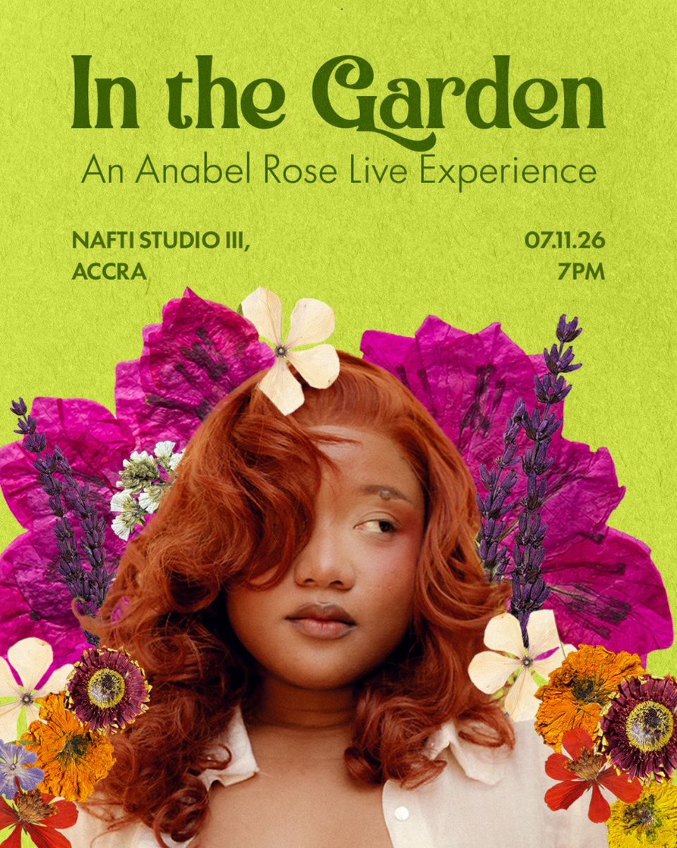 _culture_nerds's tweet photo. Ghanaian-Filipino singer Anabel Rose is bringing her How Do the Flowers Bloom EP to life with “In the Garden,” her debut headline show in Accra on November 7, featuring special appearances from fellow artists. 🌹 https://t.co/nnvY0KNwsT