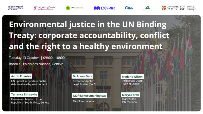 cla_bhrc's tweet photo. See you soon in Room XI to discuss Environmental Justice in the #BindingTreaty on #BizHumanRights
@cisl_cambridge
@ciel_tweets
@FIANista
@ESCRNet
@ISHRglobal
@FranciscansIntl https://t.co/8PHSOGp72A