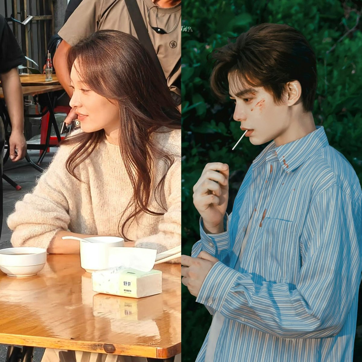 tianguangs's tweet photo. why didn't shen yan keep his long hair. also mommy shen is a beauty, same nose https://t.co/mLVNbfQIJ7