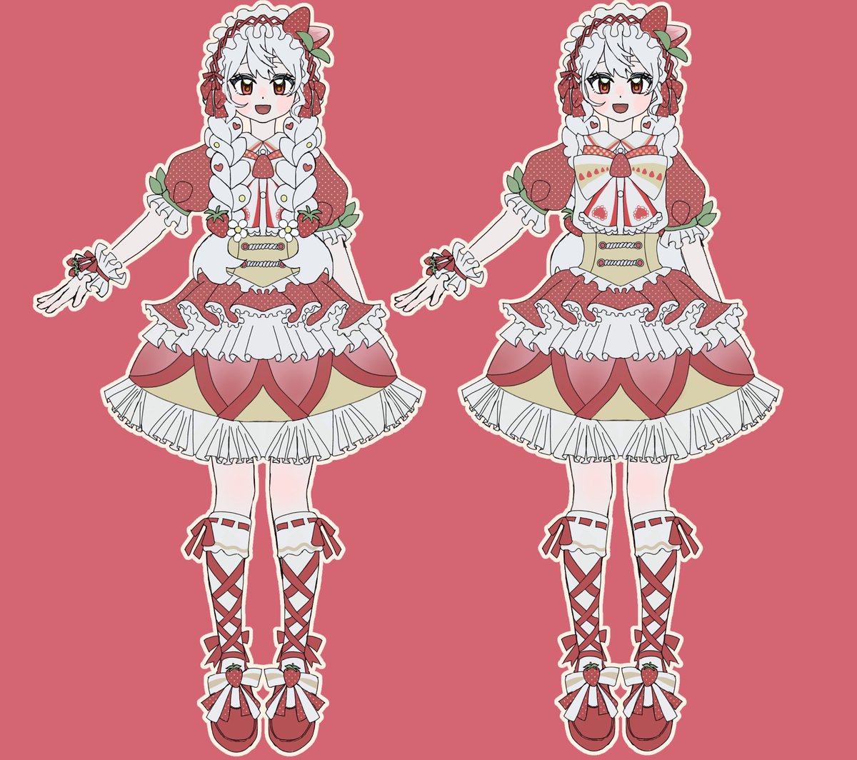 Naaanonoo_'s tweet photo. ショートケーキな女の子🍰 https://t.co/a6URyelNmp