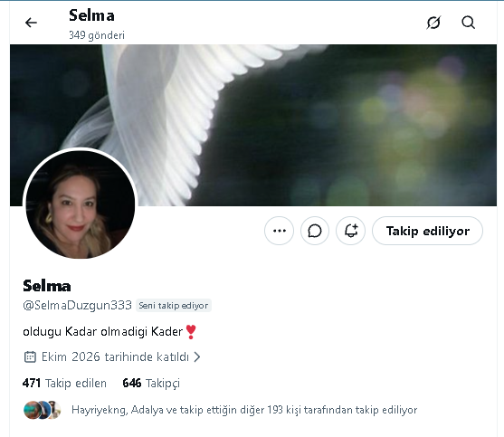 __KeLLePaCa__'s tweet photo. ERİŞİM furyasına kurban gitmiş MUHALİF bu arkadaşımızı da takip eder misiniz 
👇👇👇👇👇👇👇👇
@SelmaDuzgun333 https://t.co/WXvW8GVeLx