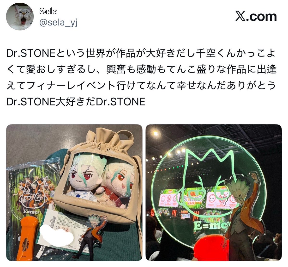 sela_yj's tweet photo. 最高な幸せな瞬間のツイートをしていたのにめちゃくちゃチケットに自分の名前出てることに気づいて無念ながら消す🥲
しかもこのツイート時間もリアルタイムの思い出だね、て思ったのに時間表示されてないスクショをしてしまったのでaho(ᐡ-  ̫ - ꜀ ᐡ) https://t.co/FJi4prTWA9