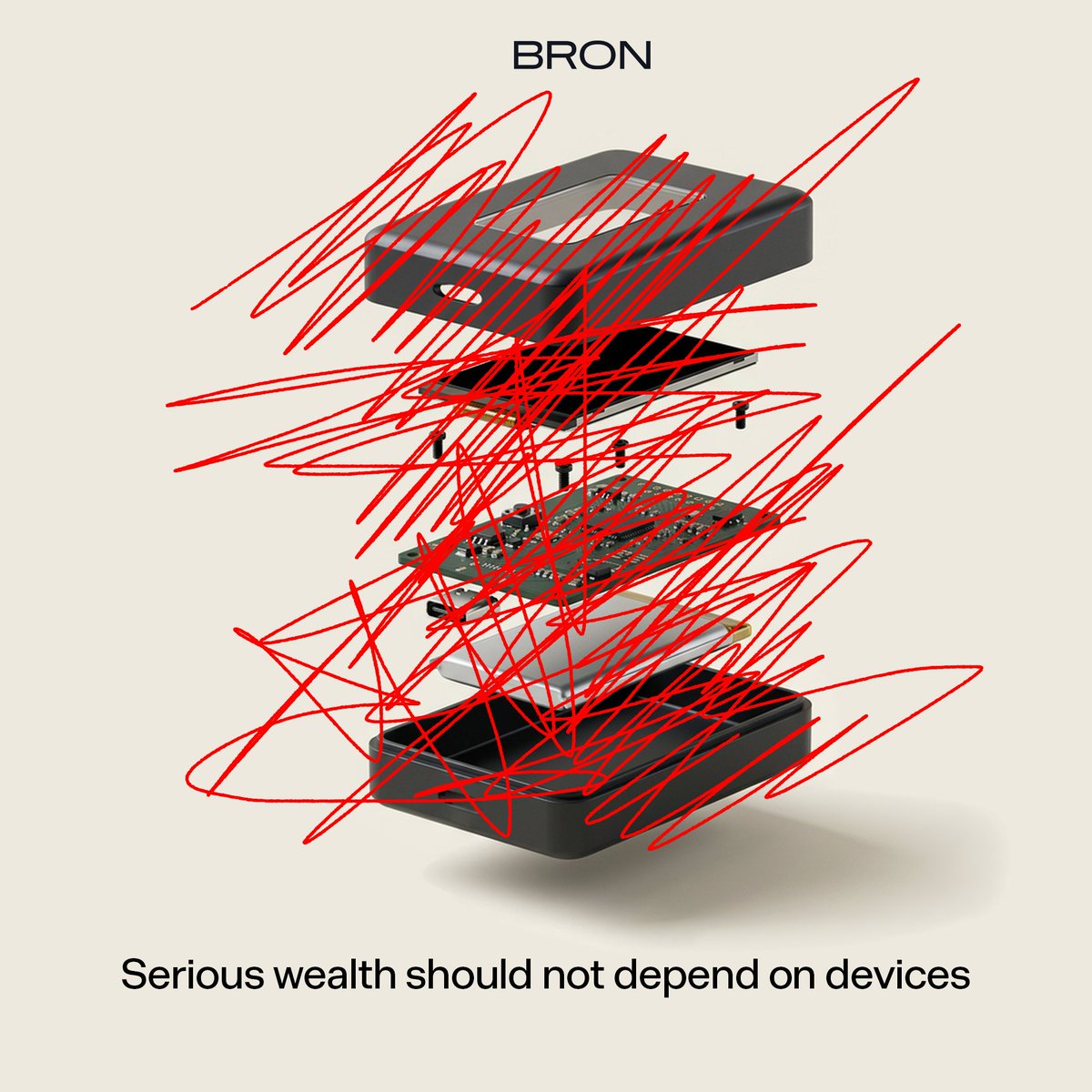 bronwallet's tweet photo. Devices can be lost, damaged or compromised. Bron combines MPC self-custody with resilient recovery, while assets remain under your control.