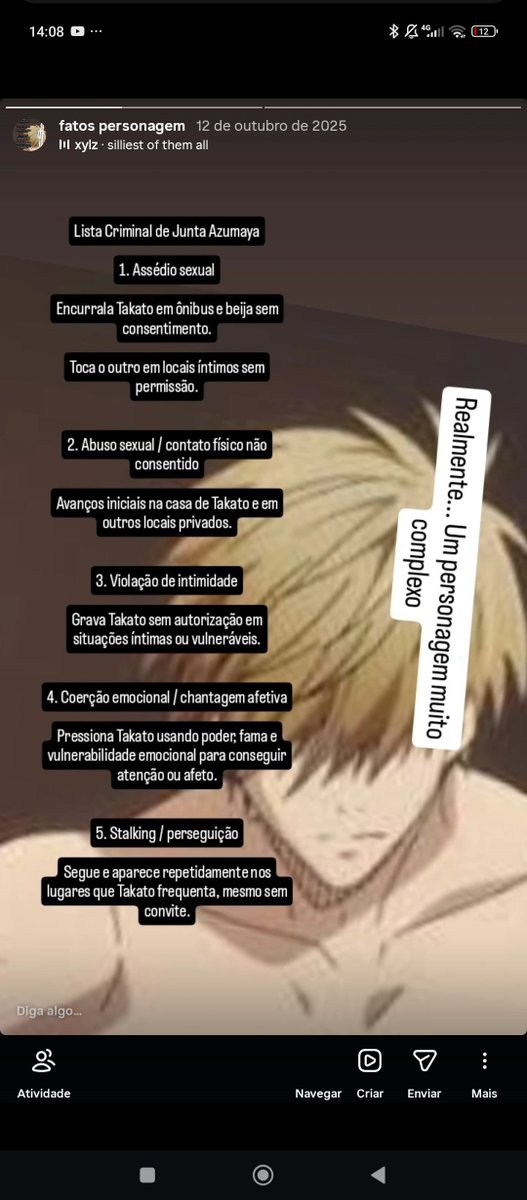 ShadowWild28028's tweet photo. @vampierlly Mano akakkakakkakka eu também,mas eu fiz uma LITERAL lista de crimes,vou ver se acho 

Amém, achei https://t.co/X9ym0WW4Df