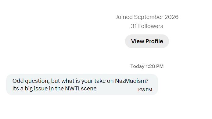 HurstbridgeHill's tweet photo. wtf is NazMaoism? https://t.co/wBU6hisuTf